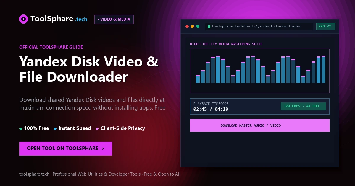 Yandex Disk Video & File Downloader: free online guide