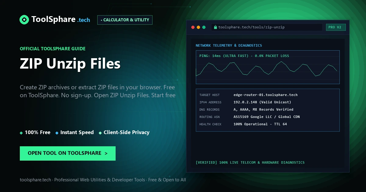 ZIP Unzip Files: free online guide