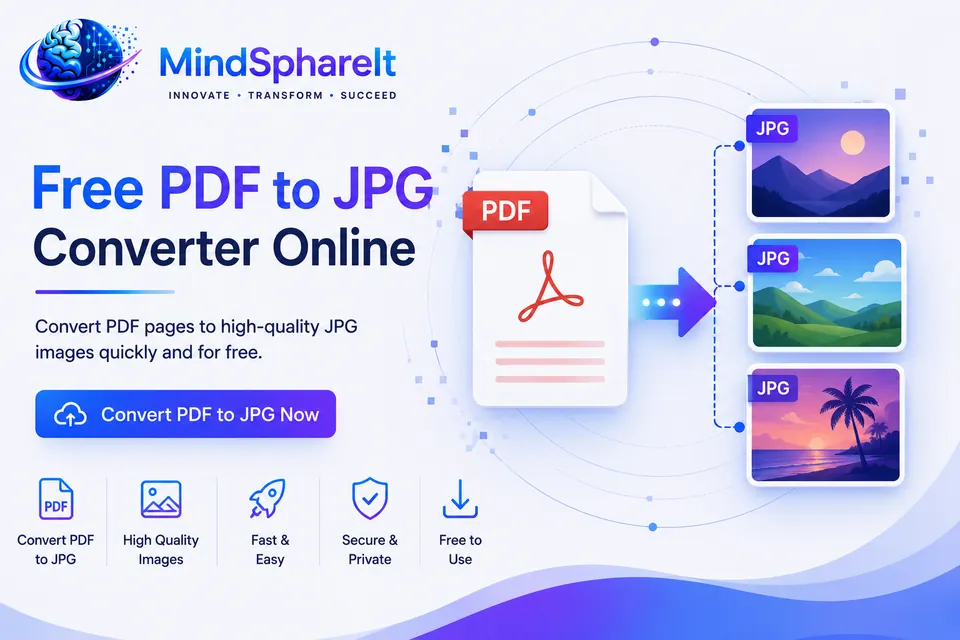 Ảnh chụp màn hình của công cụ Trình tải xuống PDF sang hình ảnh miễn phí trên ToolSphare