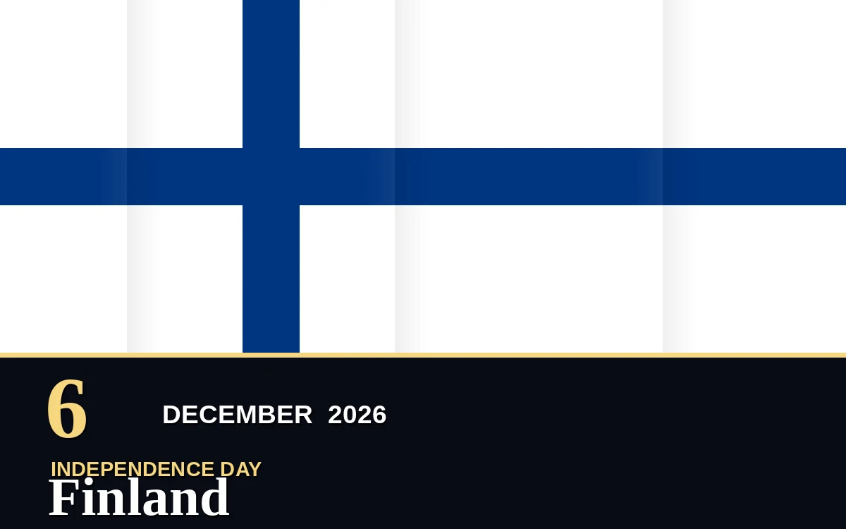 Original Finland Independence Day poster for Sunday, 6 December 2026 in Helsinki