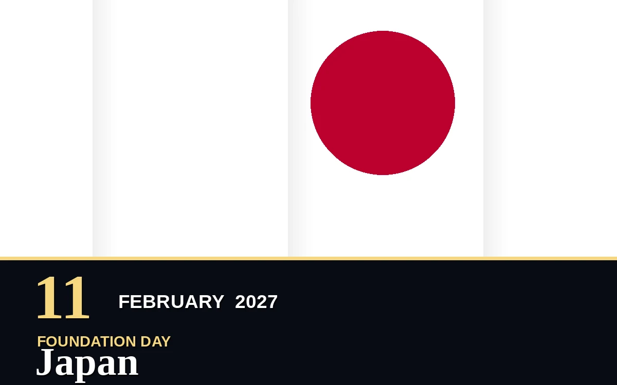 Original Japan Foundation Day poster for Thursday, 11 February 2027 in Tokyo
