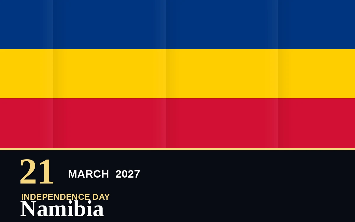 Original Namibia Independence Day poster for Sunday, 21 March 2027 in Windhoek