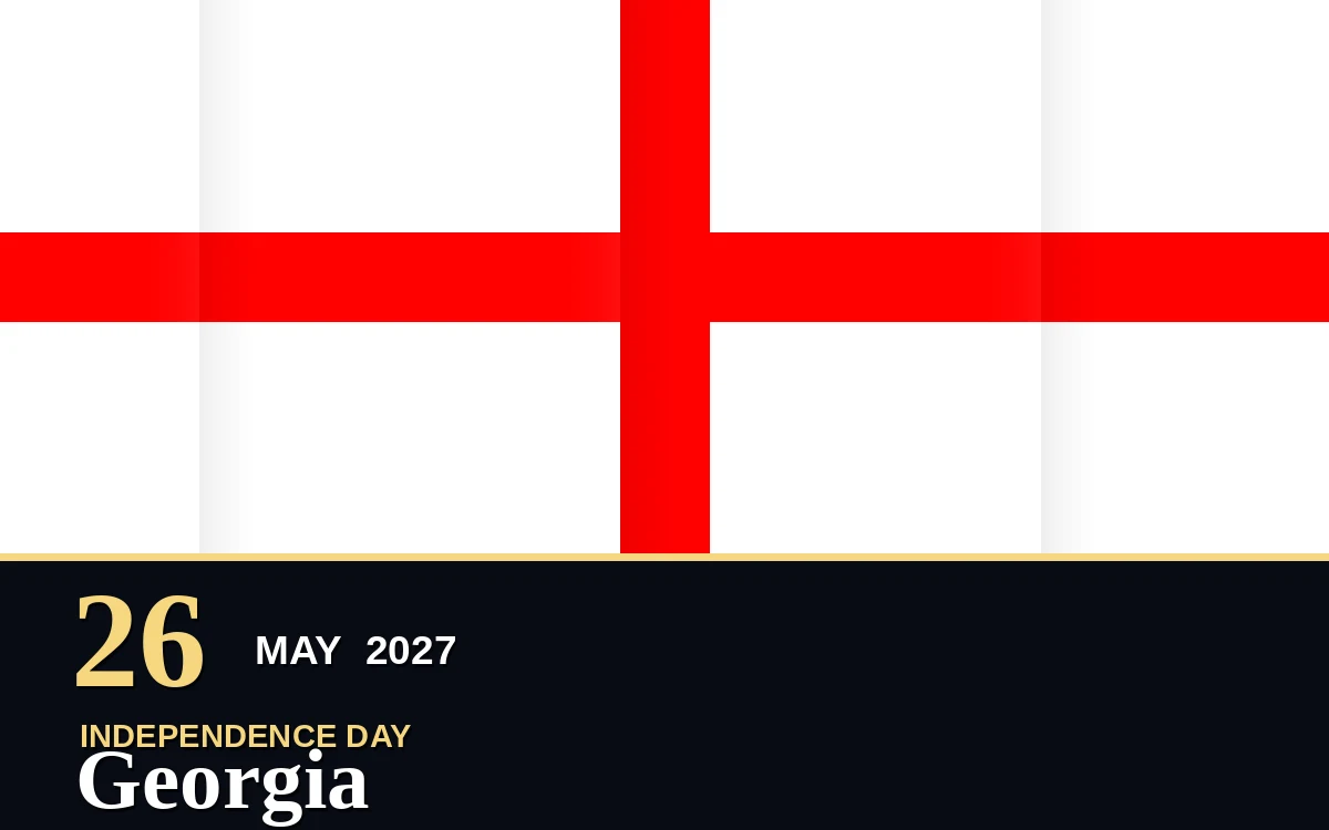 Original Georgia Independence Day poster for Wednesday, 26 May 2027 in Tbilisi