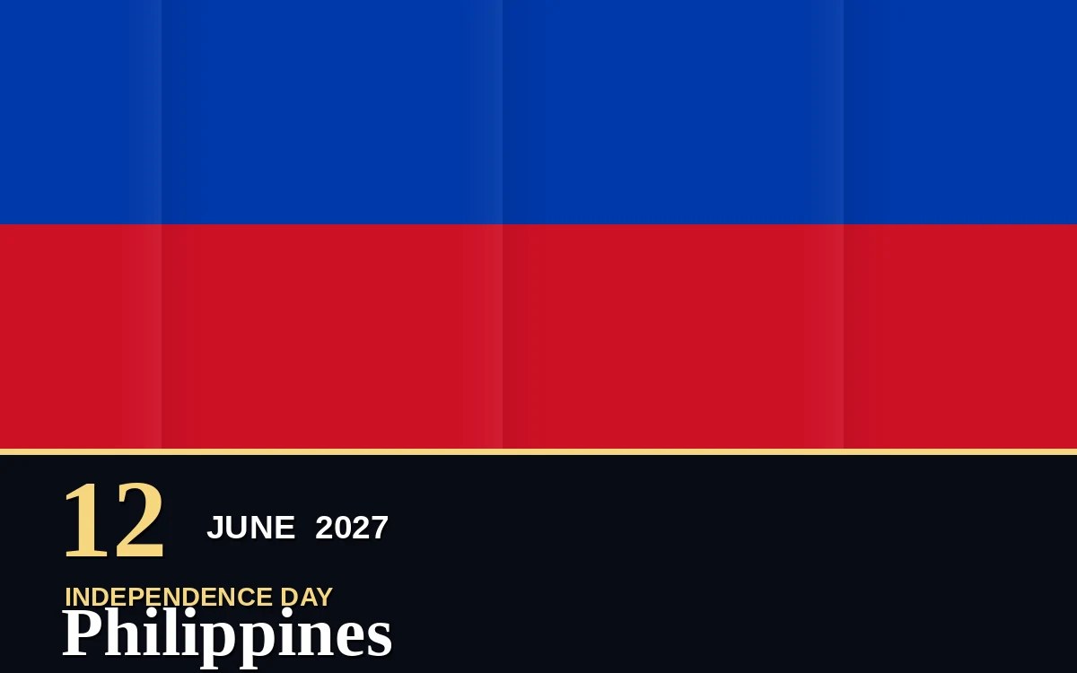 Original Philippines Independence Day poster for Saturday, 12 June 2027 in Manila