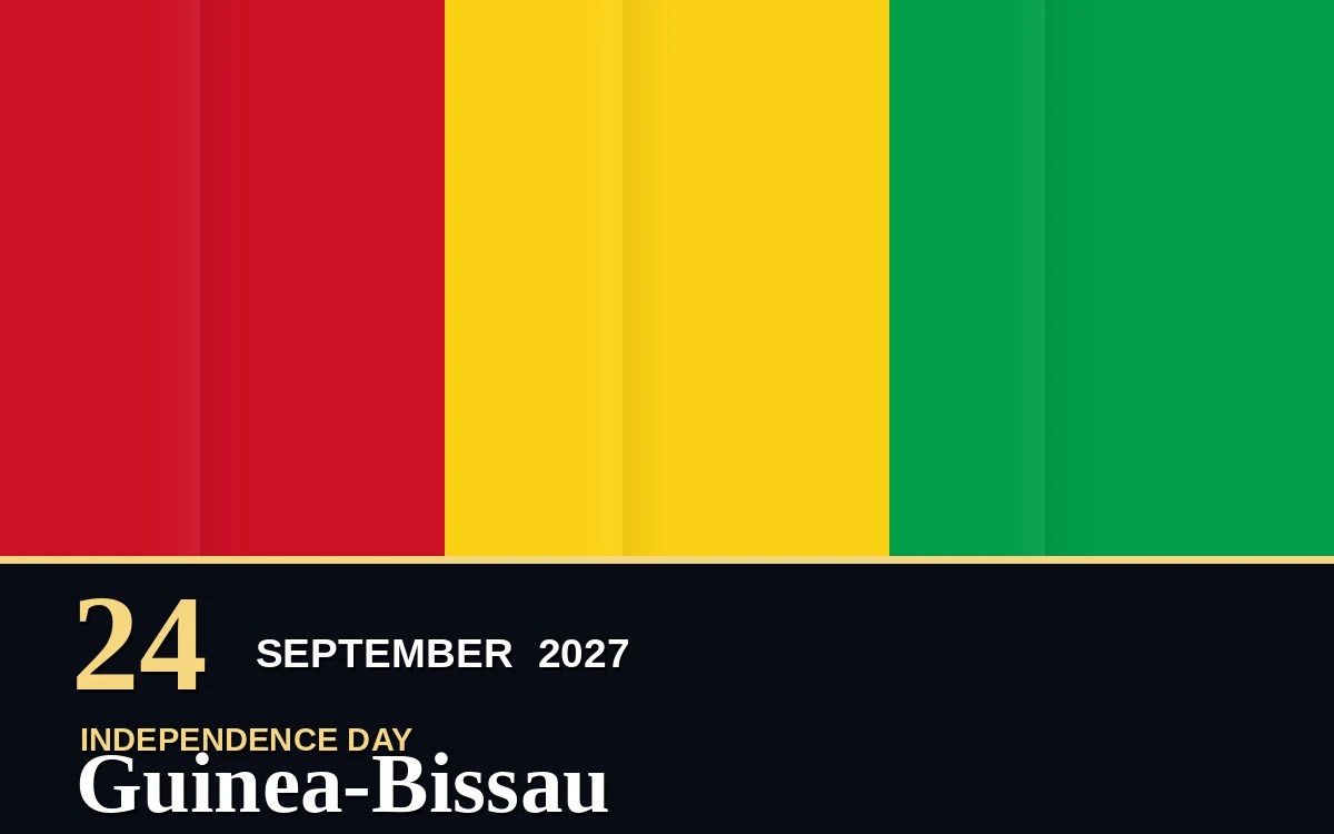 Original Guinea-Bissau Independence Day poster for Friday, 24 September 2027 in Bissau